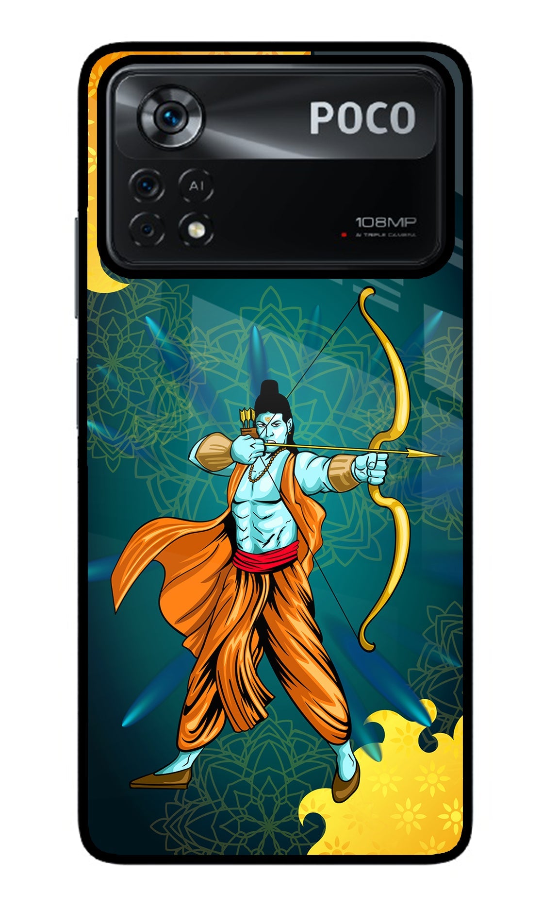 Lord Ram - 6 Poco X4 Pro Back Cover