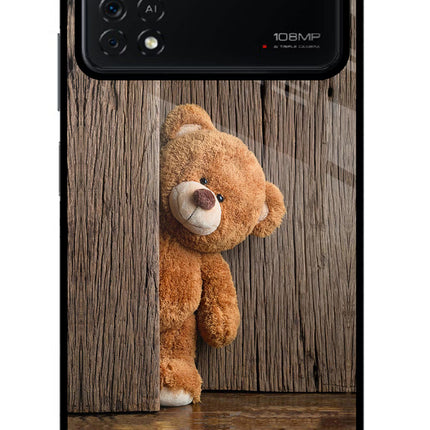 Teddy Wooden Poco X4 Pro Glass Case