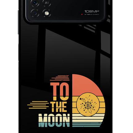 To the Moon Poco X4 Pro Glass Case