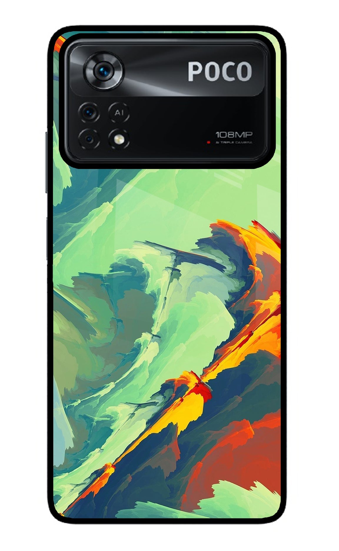 Paint Art Poco X4 Pro Glass Case