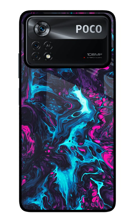 Abstract Poco X4 Pro Glass Case