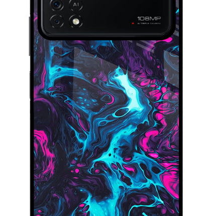 Abstract Poco X4 Pro Glass Case