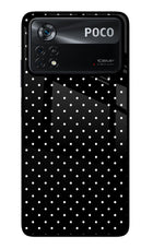 White Dots Poco X4 Pro Glass Case