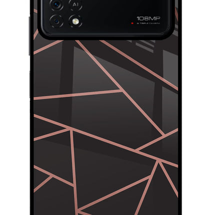 Geometric Pattern Poco X4 Pro Glass Case