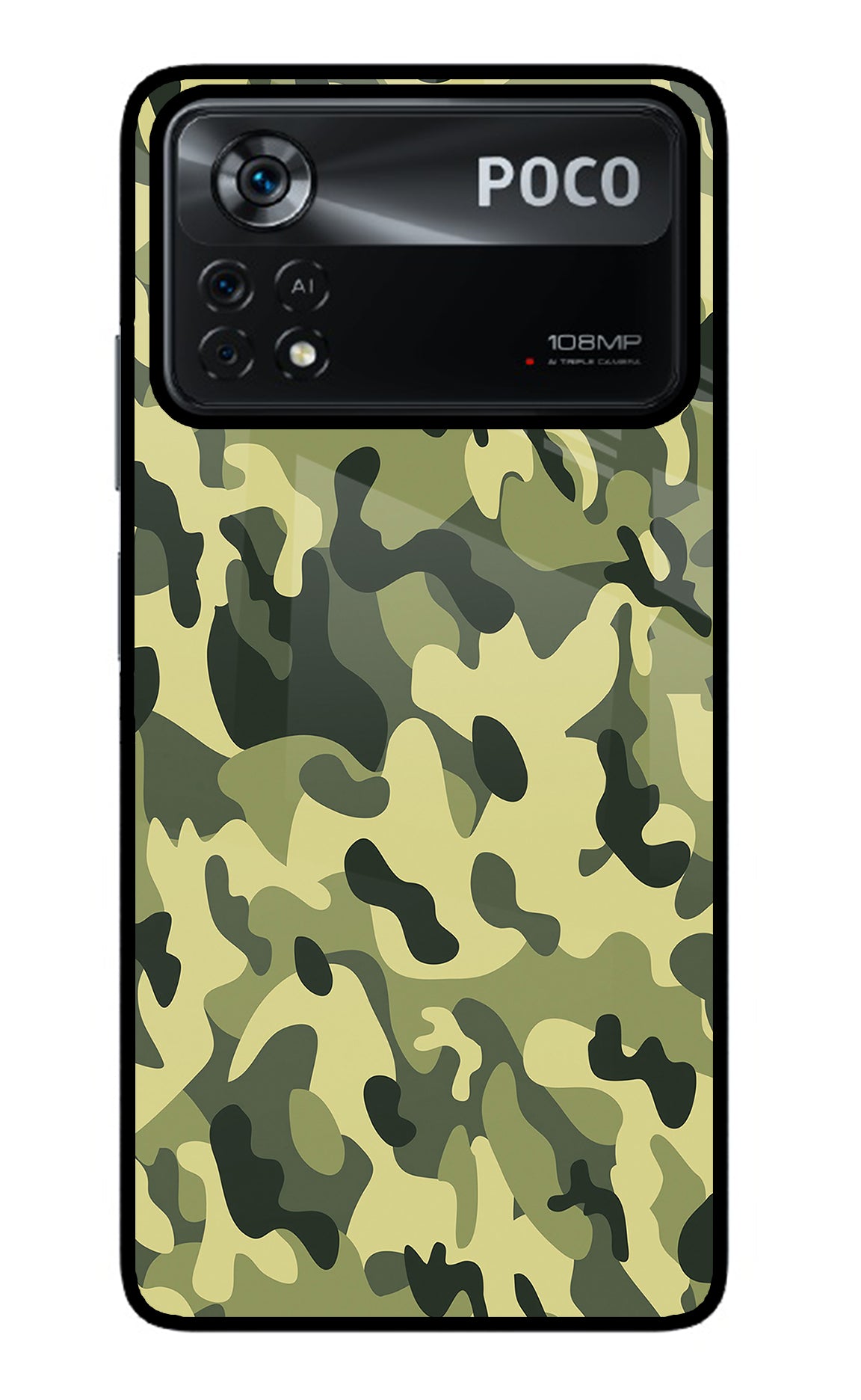Camouflage Poco X4 Pro Back Cover