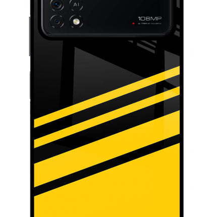 Yellow Shades Poco X4 Pro Glass Case