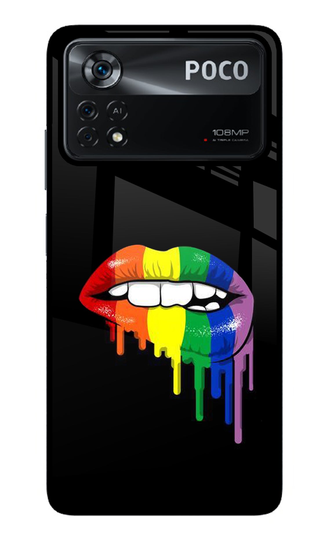 Lips Biting Poco X4 Pro Back Cover