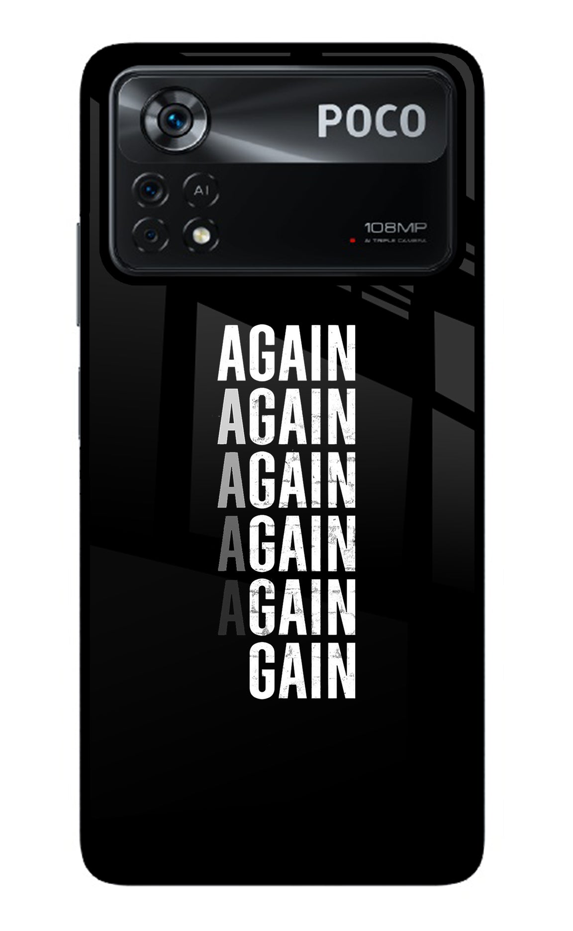 Again Again Gain Poco X4 Pro Back Cover