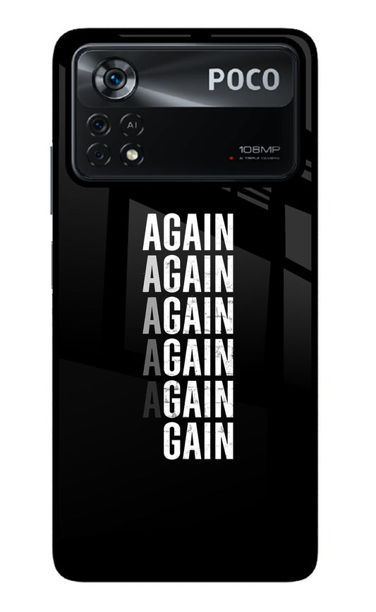 Again Again Gain Poco X4 Pro Glass Case