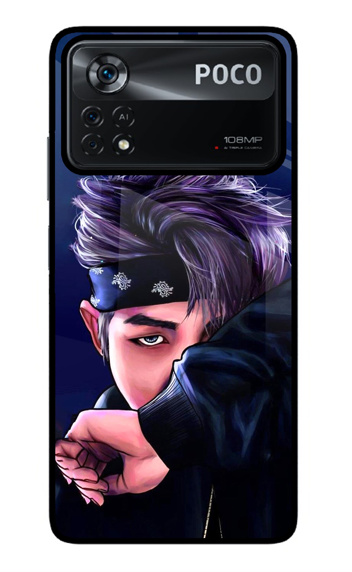 BTS Cool Poco X4 Pro Glass Case