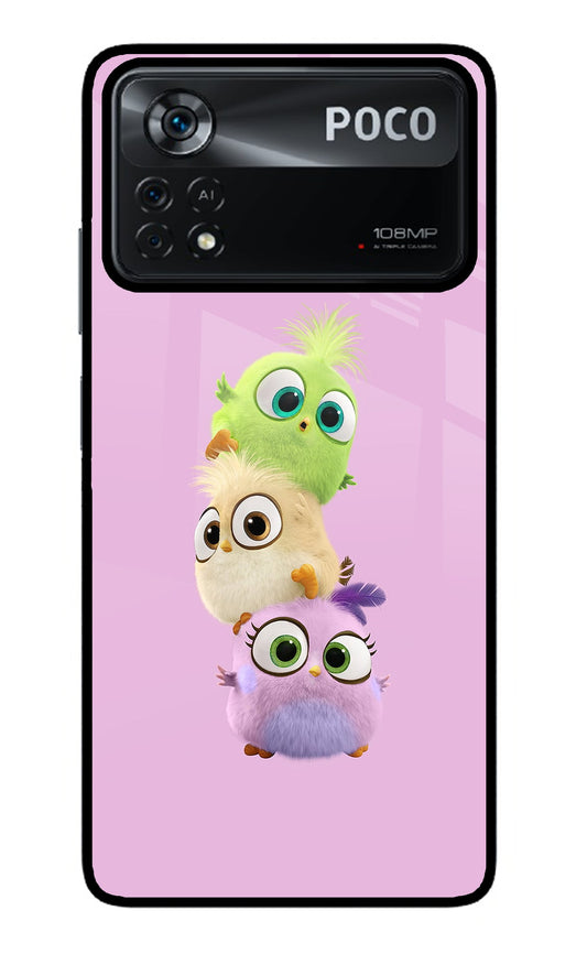 Cute Little Birds Poco X4 Pro Glass Case