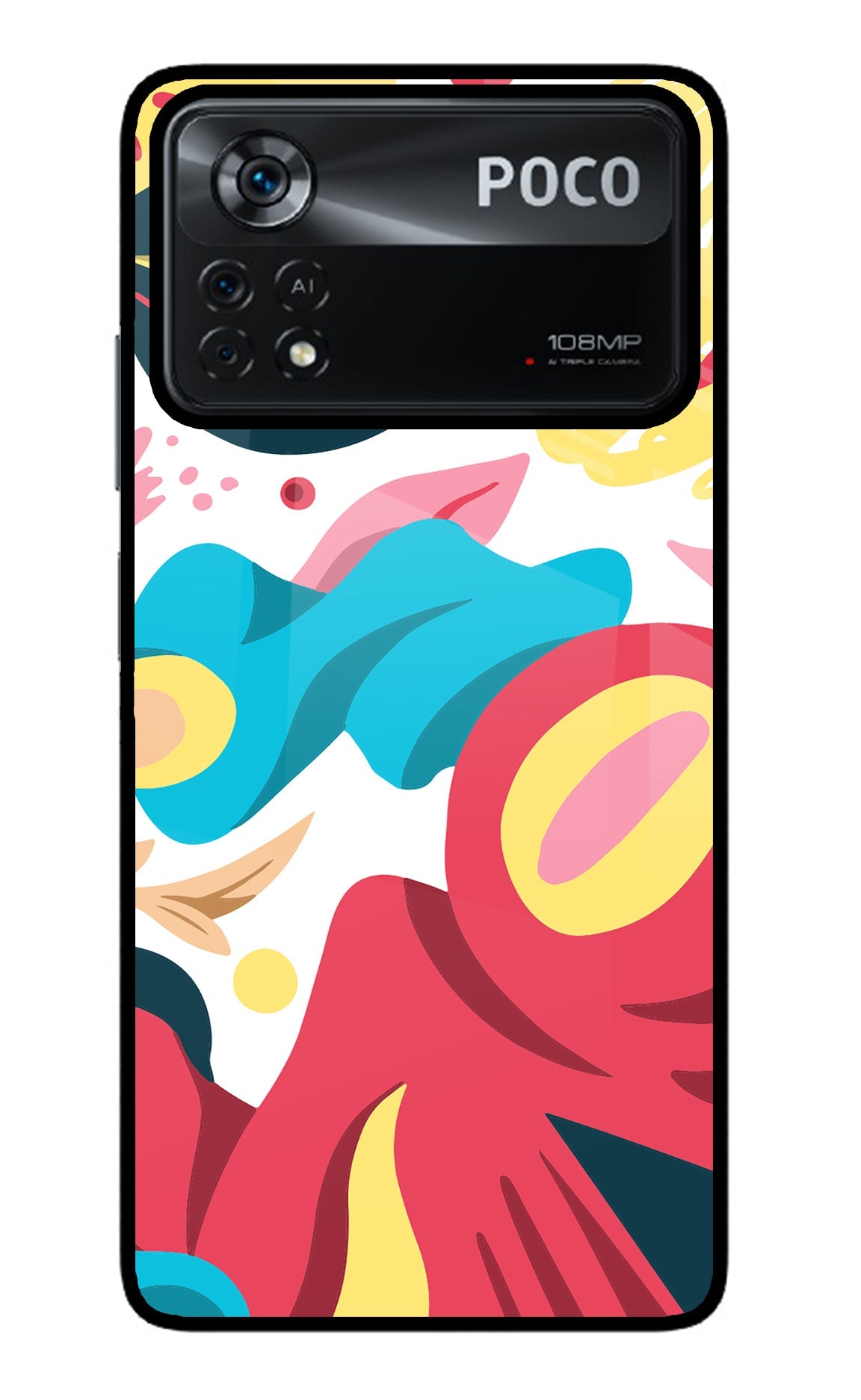 Trippy Art Poco X4 Pro Glass Case