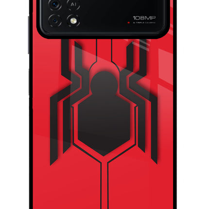 Spider Poco X4 Pro Glass Case Back Cover by Casekaro