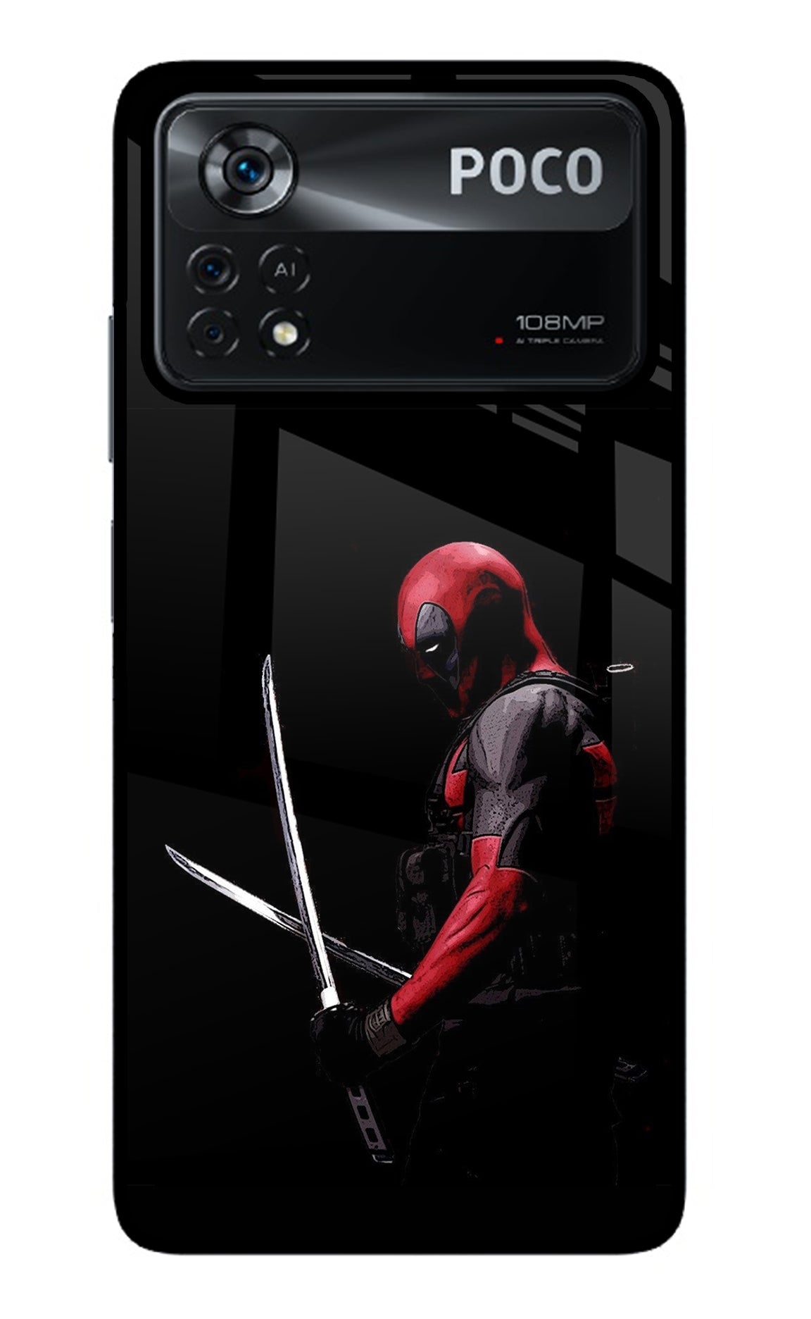 Deadpool Poco X4 Pro Glass Case