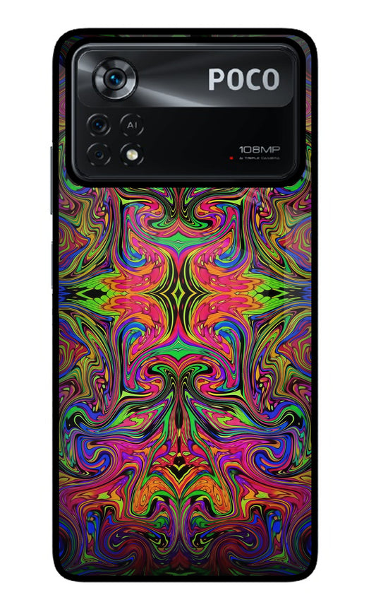 Psychedelic Art Poco X4 Pro Glass Case