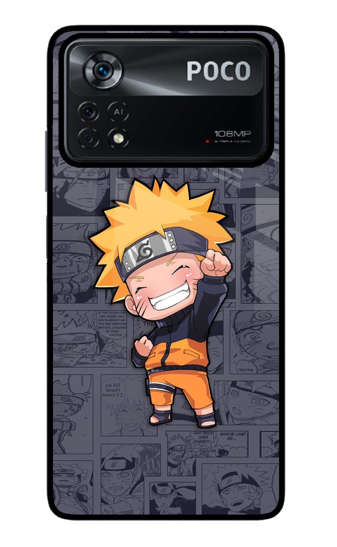 Chota Naruto Poco X4 Pro Back Cover