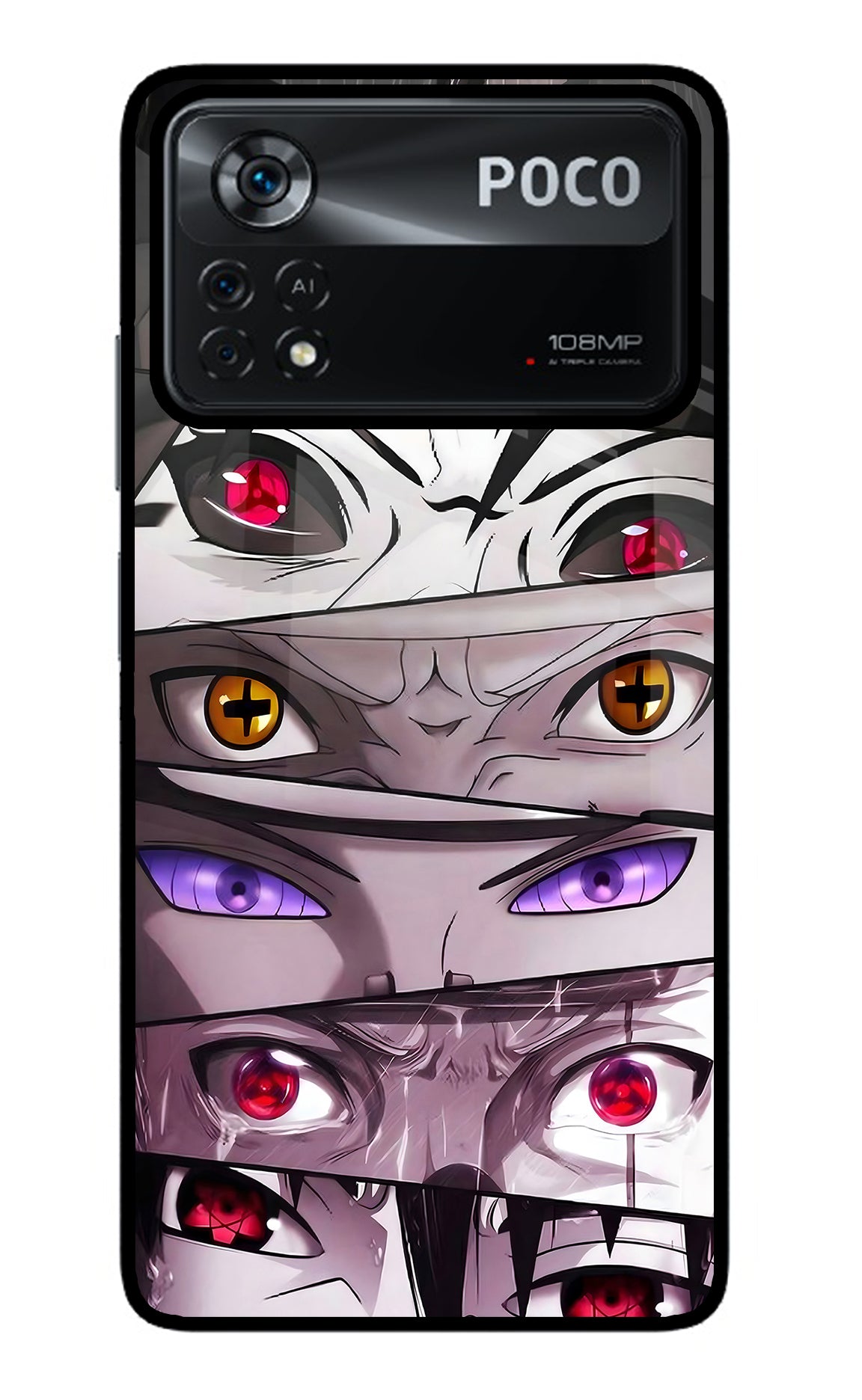 Naruto Anime Poco X4 Pro Glass Case