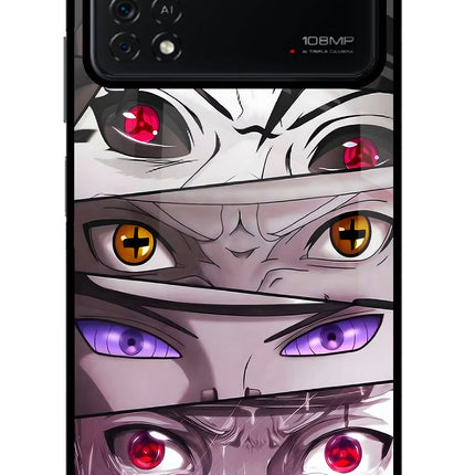 Naruto Anime Poco X4 Pro Glass Case Back Cover by Casekaro
