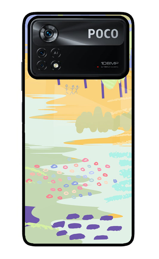 Scenery Poco X4 Pro Glass Case