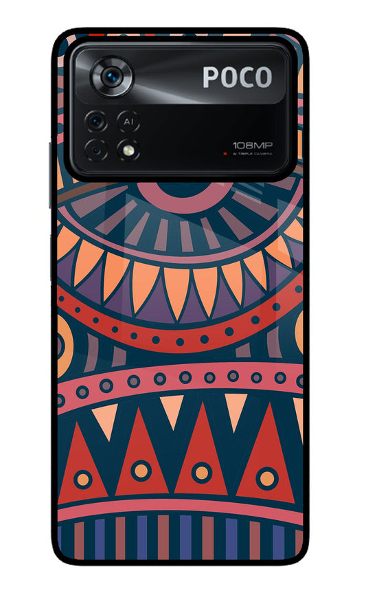 African Culture Design Poco X4 Pro Glass Case