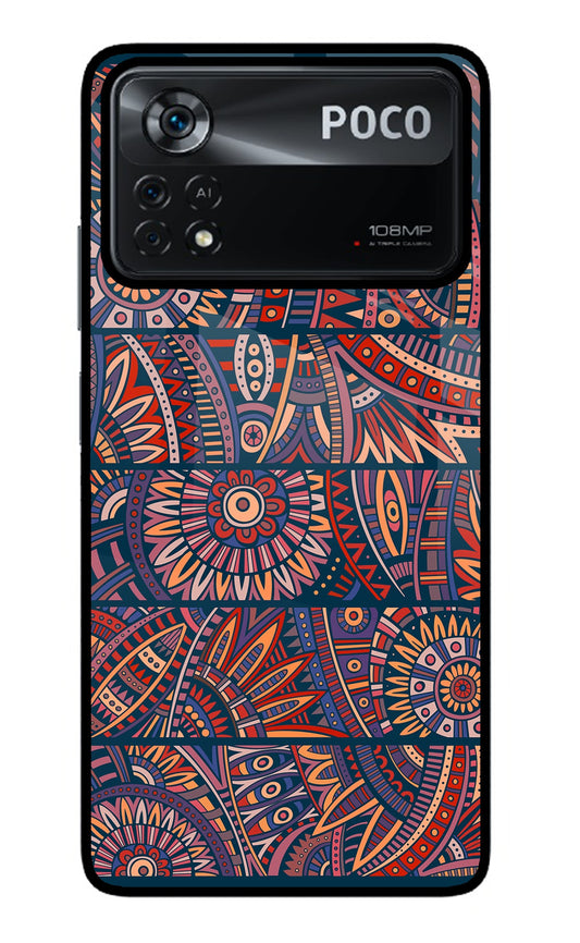 African Culture Design Poco X4 Pro Glass Case