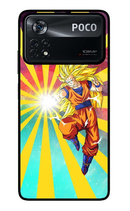 Goku Super Saiyan Poco X4 Pro Glass Case