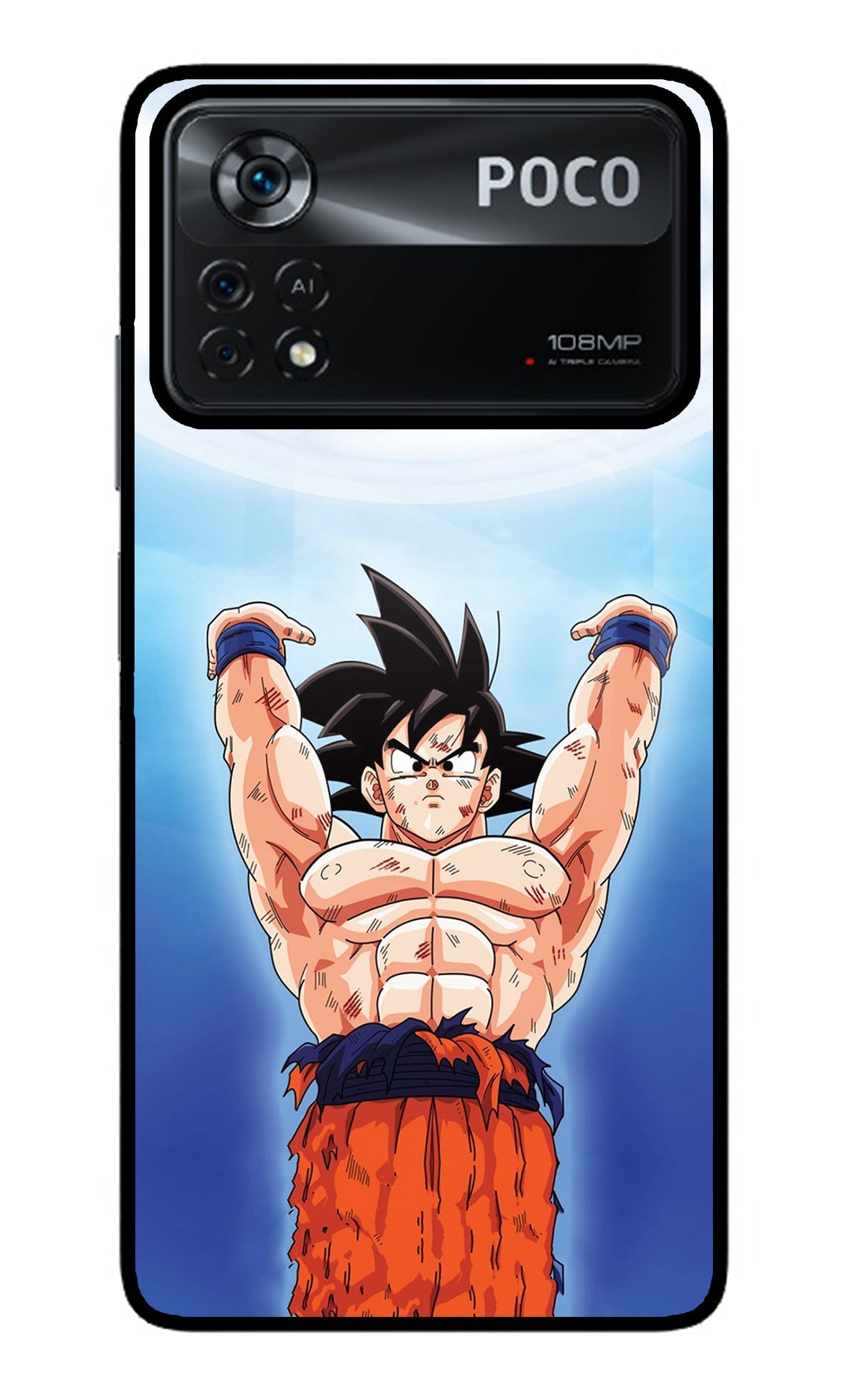 Goku Power Poco X4 Pro Glass Case