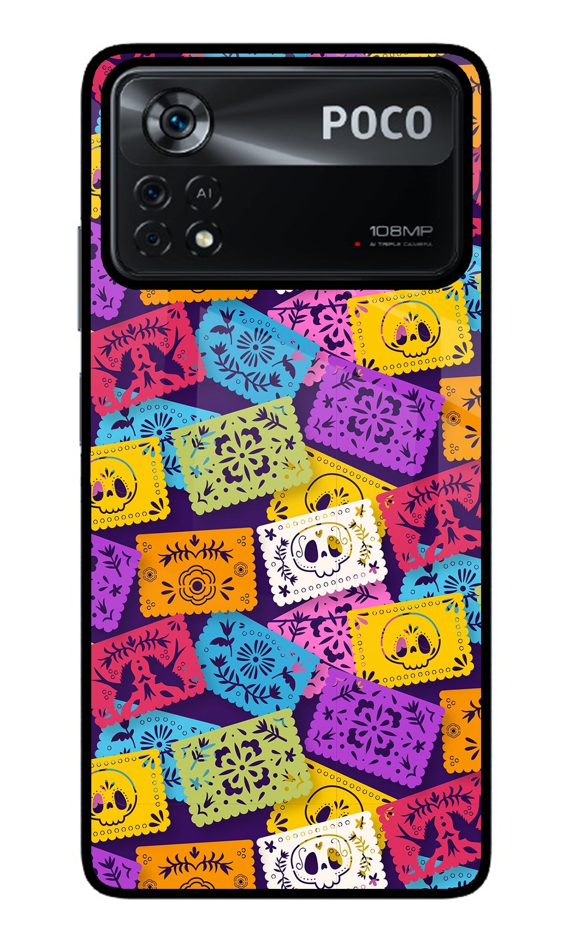 Mexican Pattern Poco X4 Pro Glass Case