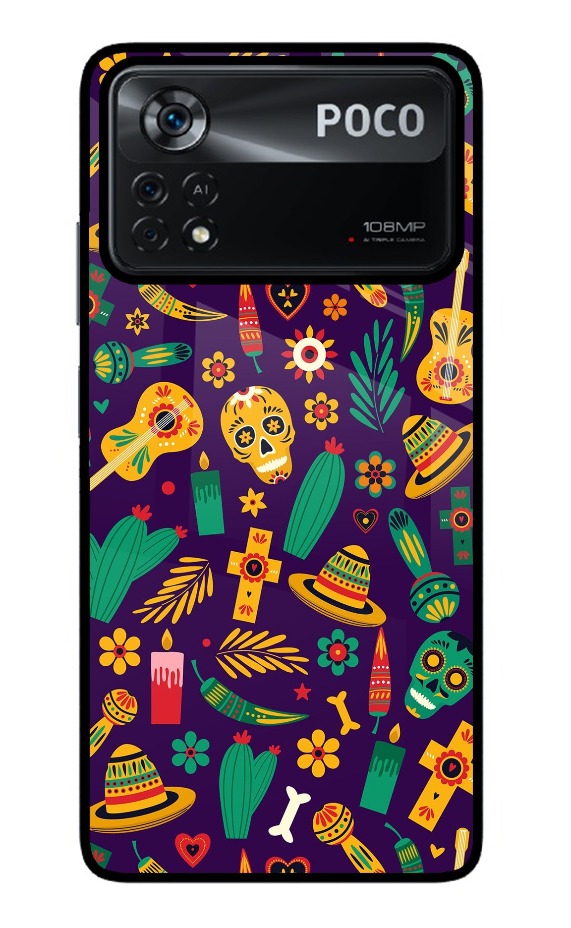 Mexican Artwork Poco X4 Pro Back Cover