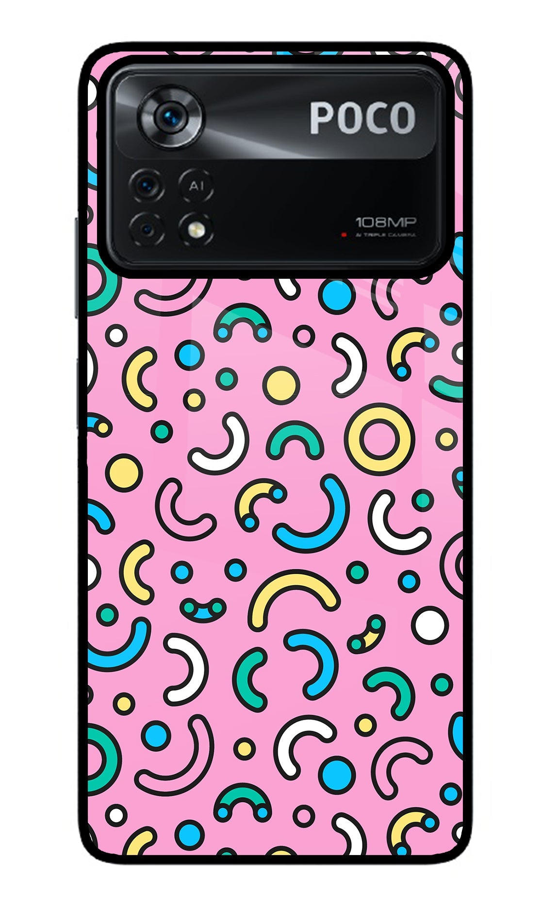 Memphis Design Poco X4 Pro Back Cover