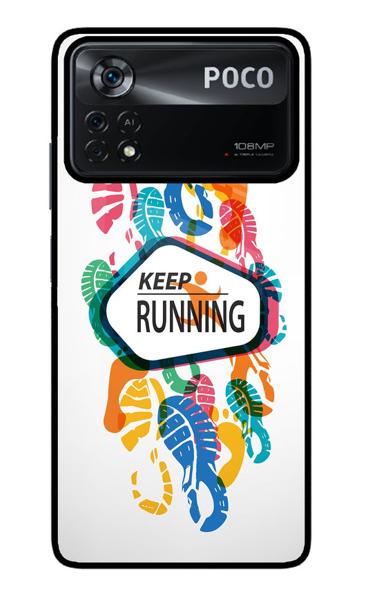 Keep Running Poco X4 Pro Glass Case