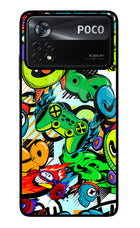 Game Doodle Poco X4 Pro Glass Case