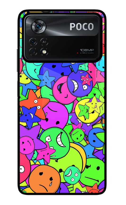 Fun Doodle Poco X4 Pro Glass Case