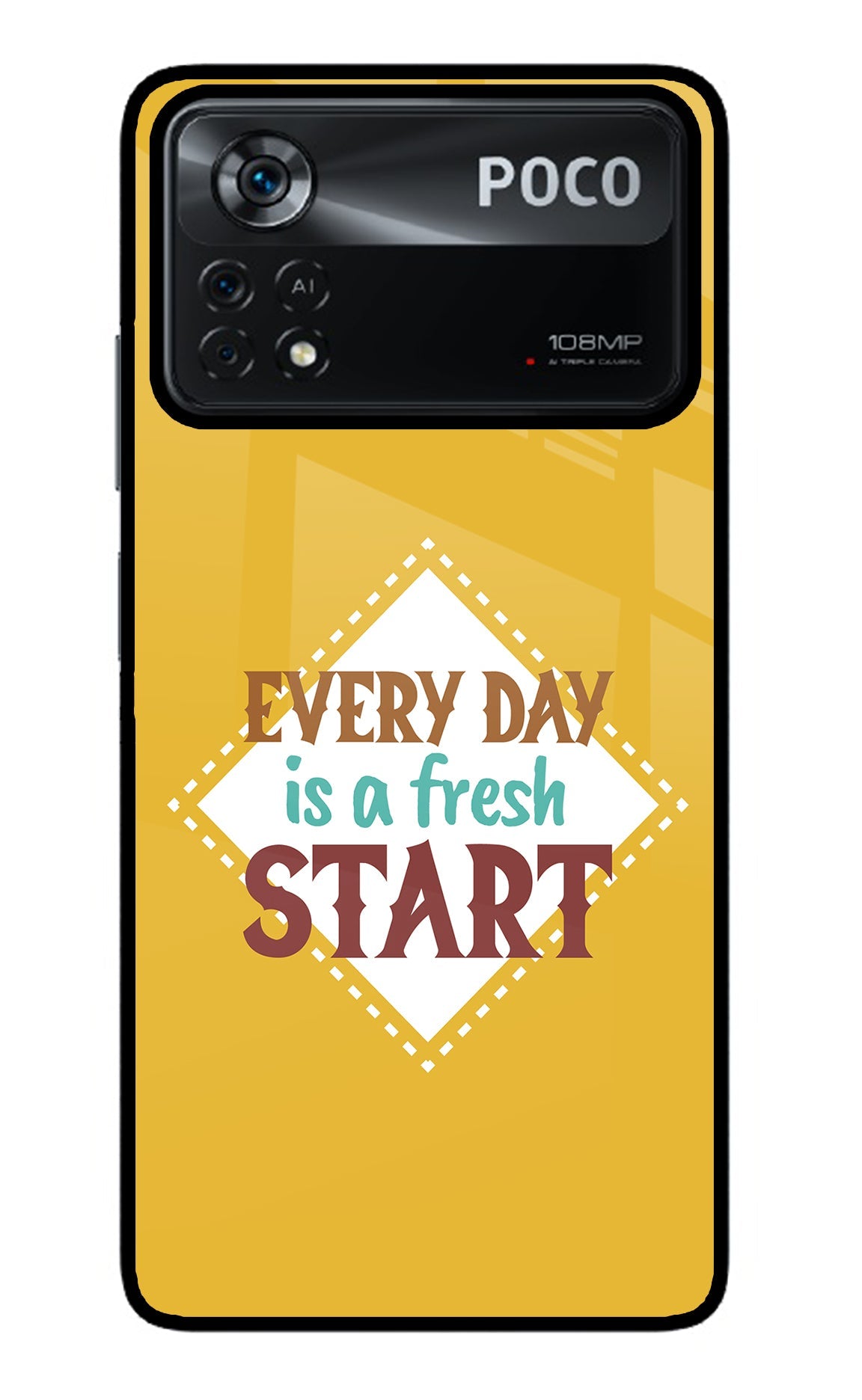 Every day is a Fresh Start Poco X4 Pro Back Cover