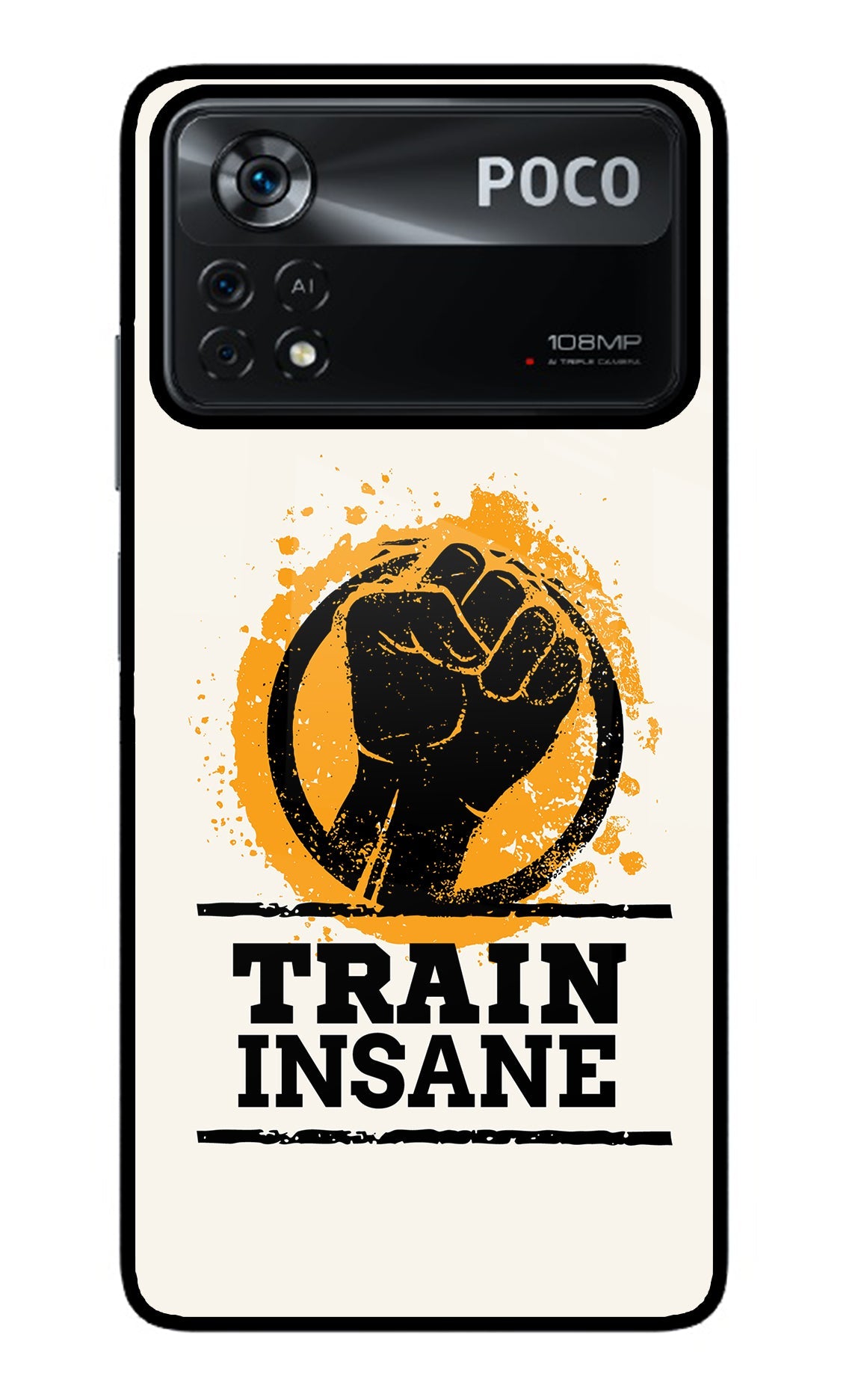 Train Insane Poco X4 Pro Glass Case