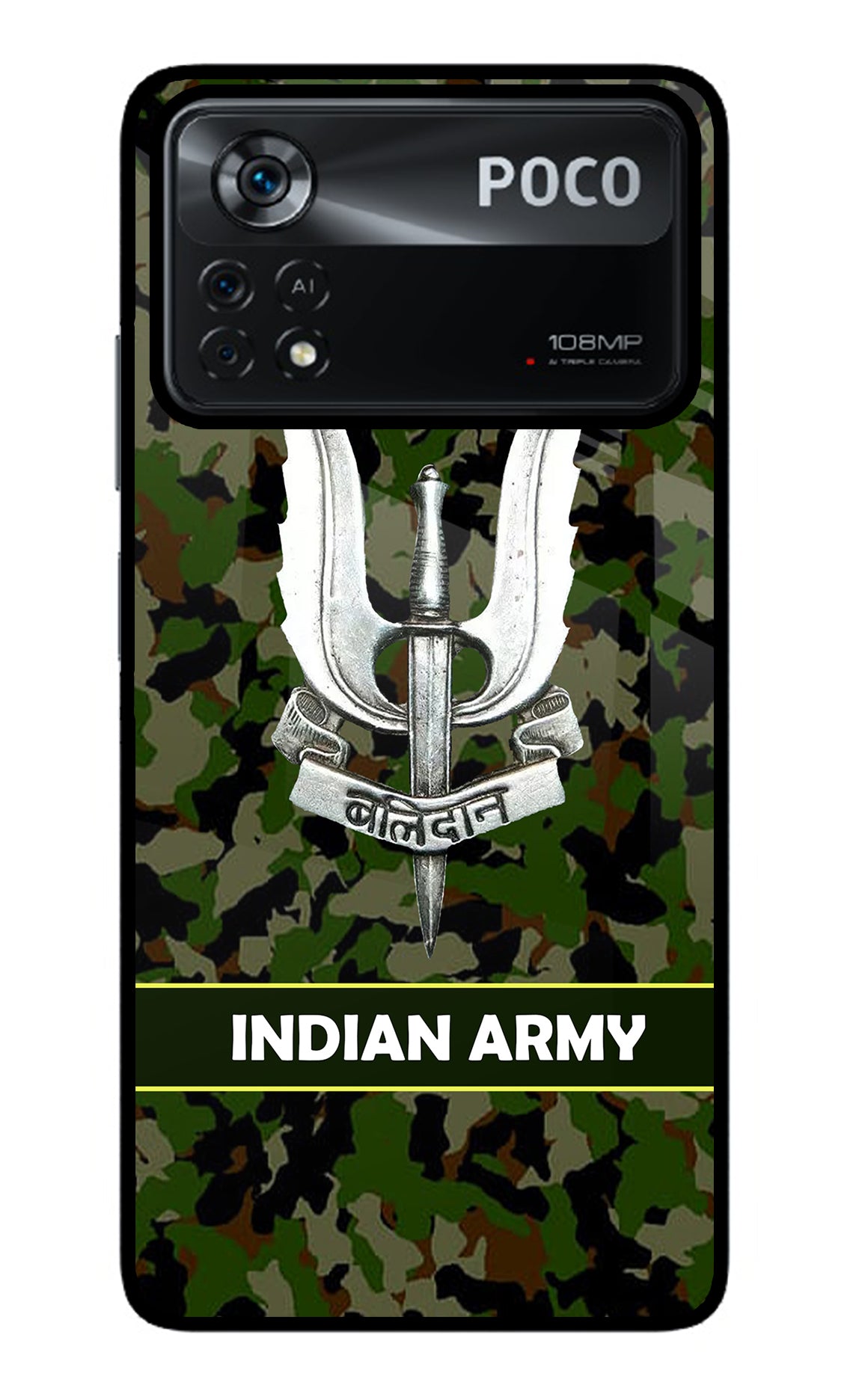 Balidan Indian Logo Poco X4 Pro Back Cover