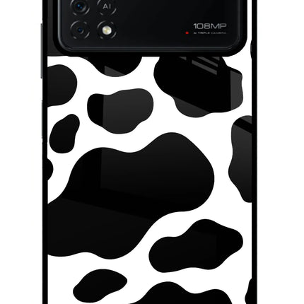 Cow Spots Poco X4 Pro Glass Case
