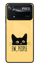 Ew People Catitude Poco X4 Pro Glass Case