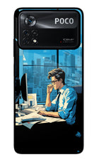 Focused Hustler (AI Generated) Poco X4 Pro Glass Case