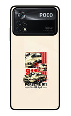 Classic Porsche 911 Poco X4 Pro Glass Case