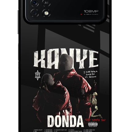 Donda Kanye West Poco X4 Pro Glass Case