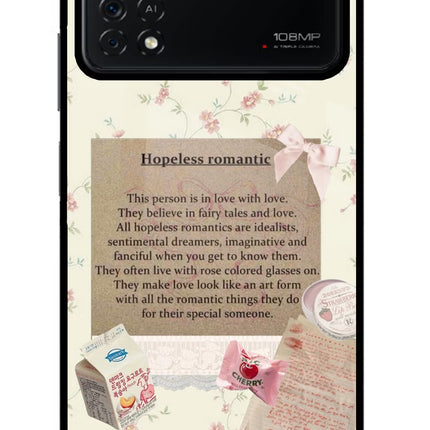 Hopeless Romantic Poco X4 Pro Glass Case