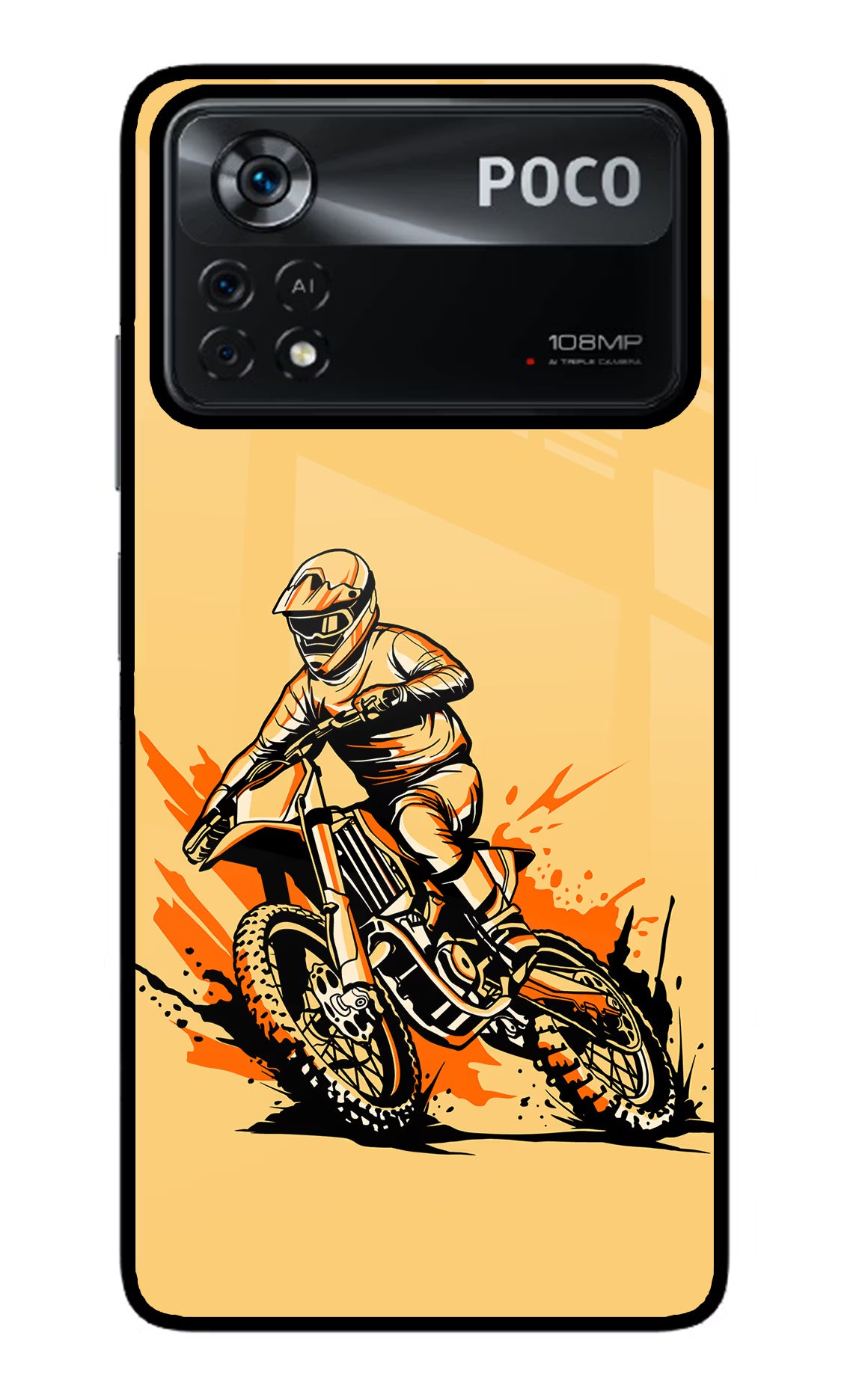 Off-Road Fury Poco X4 Pro Glass Case