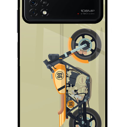 Vertical Speedster Poco X4 Pro Glass Case