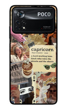 Capricorn Zodiac Poco X4 Pro Glass Case