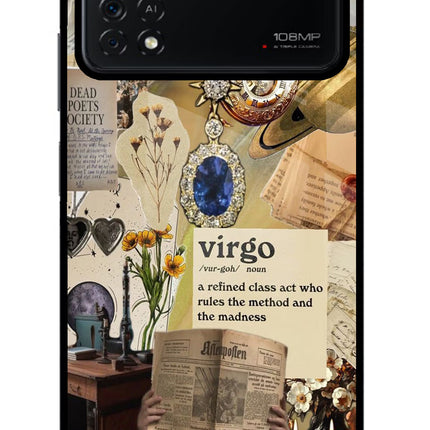 Virgo Zodiac Poco X4 Pro Glass Case