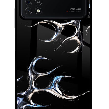 Chrome Tribal Poco X4 Pro Glass Case