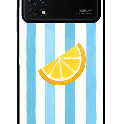 Summer Lemon Poco X4 Pro Glass Case
