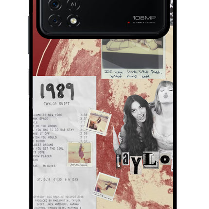 Taylor Swift Poco X4 Pro Glass Case