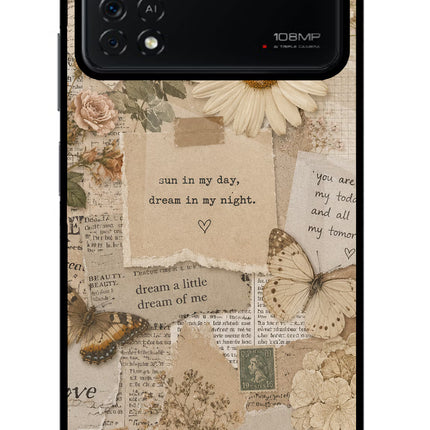 Vintage case Poco X4 Pro Glass Case